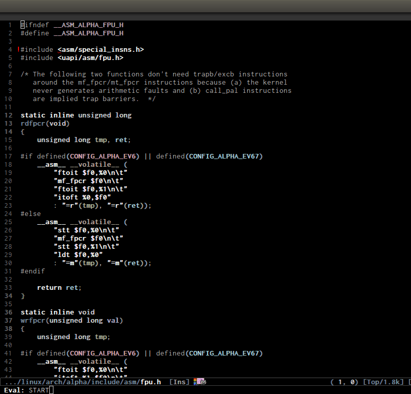 How to write c eval function